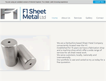 Tablet Screenshot of f1sheetmetal.co.uk